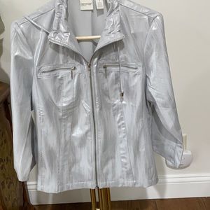 Chico’s sz 1 silvery Zenergy jacket